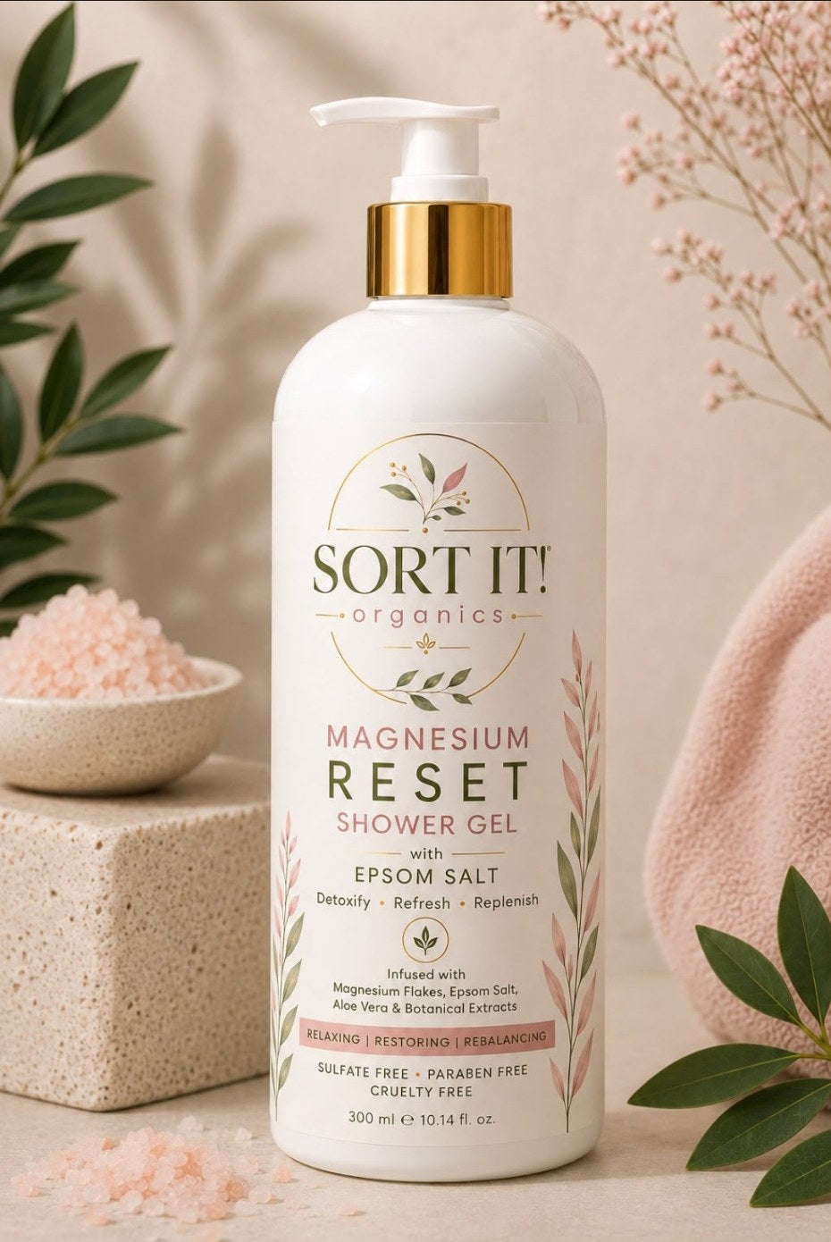 Sort It! Organics Magnesium Reset Shower Gel