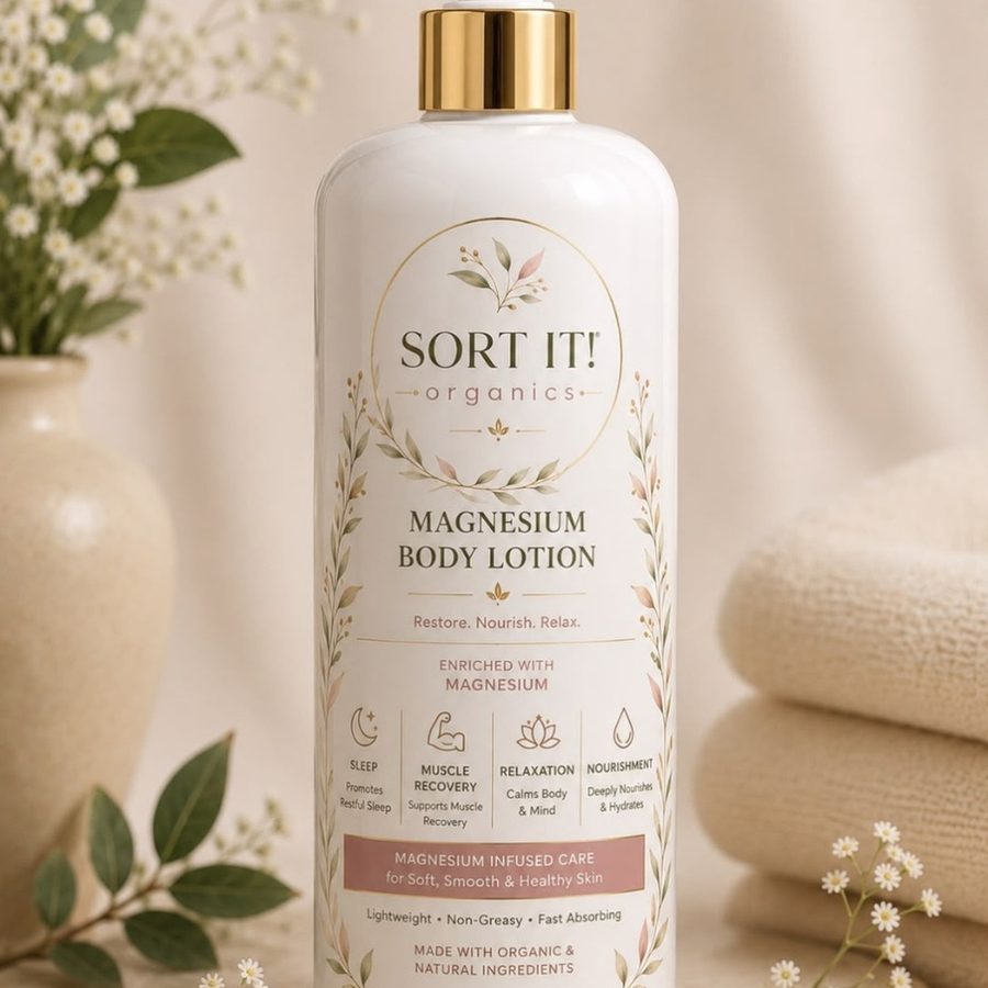 Sort It! Organics Magnesium Body Lotion close product view